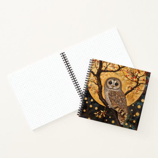 Klimt Owl Notebook/Sketchbook Notizblock (Innenseite)