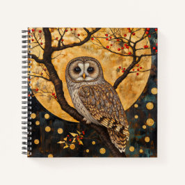 Klimt Owl Notebook/Sketchbook Notizblock