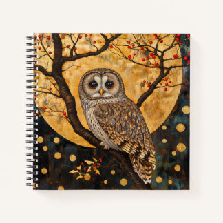 Klimt Owl Notebook/Sketchbook Notizblock