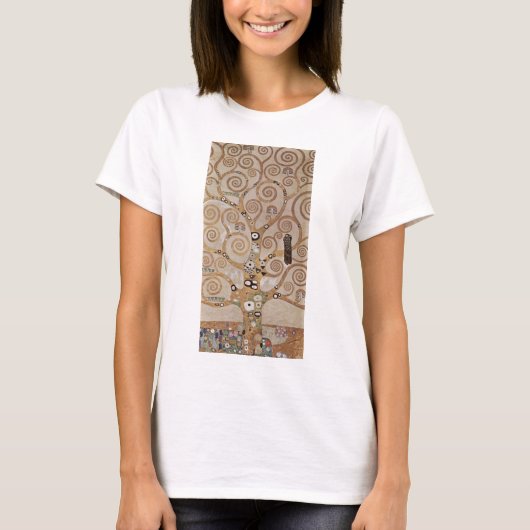 Klimt - Pflanze Vorlagen Stocletfries T-Shirt (Vorderseite)