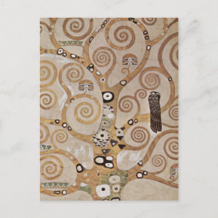 Klimt - Pflanzenvorlagen Stocletfries Postkarte