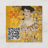 Klimt - Portrait von Adele Bloch-Bauer I - QR-Code Quadratische Visitenkarte (Vorderseite)