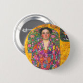 Klimt Portrait von Eugenia Primavesi Button (Vorne & Hinten)