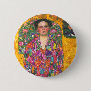 Klimt Portrait von Eugenia Primavesi Button