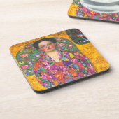 Klimt Portrait von Eugenia Primavesi Getränkeuntersetzer (Linke Seite)