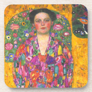 Klimt Portrait von Eugenia Primavesi Getränkeuntersetzer
