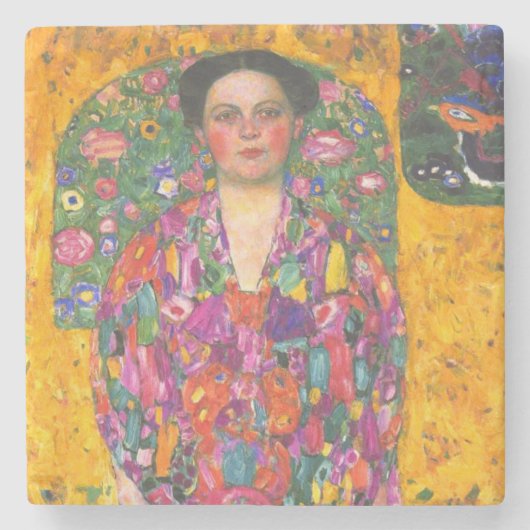 Klimt Portrait von Eugenia Primavesi Steinuntersetzer (Vorderseite)