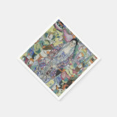 Klimt-Portrait von Friederike Maria Beer Kunstkuns Serviette (Ecke)