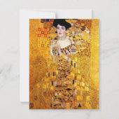 Klimt Porträt von Adele Bloch-Bauer I. Einladung (Vorderseite)