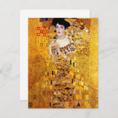 Klimt Porträt von Adele Bloch-Bauer I. Einladung (Vorne/Hinten)