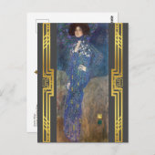 Klimt Restaured Emilie Floge Jugendstil-Malerei Postkarte (Vorne/Hinten)