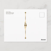 Klimt Restaured Emilie Floge Jugendstil-Malerei Postkarte (Rückseite)