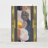 Klimt restauriert Goldfish Jugendstil-Malerei Karte (Vorderseite)