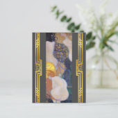 Klimt restauriert Goldfish Jugendstil-Malerei Postkarte (Stehend Vorderseite)