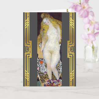 Klimt restaurierte Adam-und-Eva-Malerei Karte