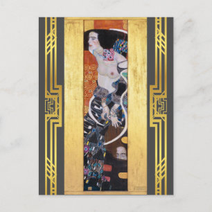 Klimt Restored Judith II Salome Art Nouveau Postkarte