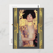 Klimt Restoring Judith Holofernes Art Nouveau Postkarte (Vorne/Hinten)