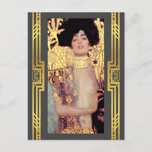 Klimt Restoring Judith Holofernes Art Nouveau Postkarte (Vorderseite)