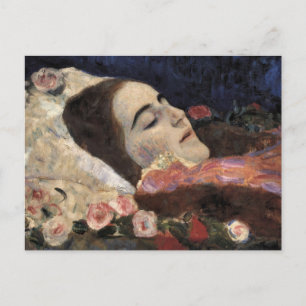 Klimt Ria Munk auf dem Totenbett Postkarte