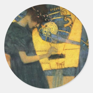 Klimt Runder Aufkleber