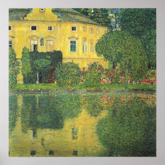 Klimt - Schlosskammer am Attersee 1910 Poster (Vorne)