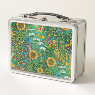 Klimt Sonnenblumenwiese Metall Brotdose
