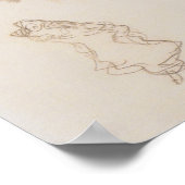 Klimt - Studie über Gemalde Judith 1908 Poster (Ecke)