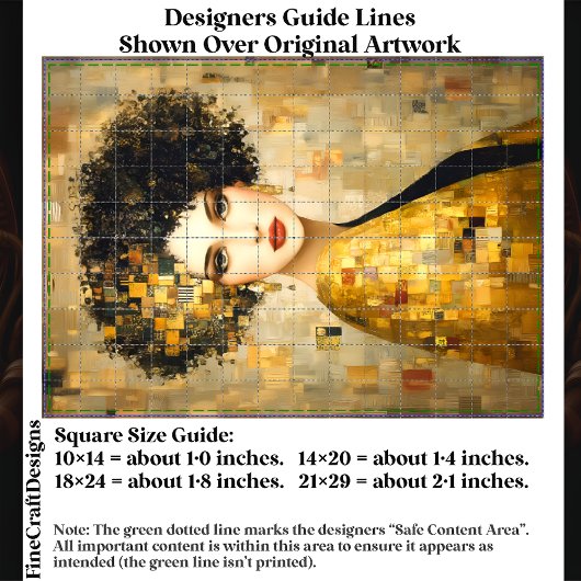 Klimt Style Portrait Frau in Gold EB5R Decoupage Seidenpapier