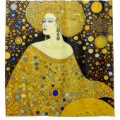 Klimt Style Woman Duschvorhang (Vorderseite)