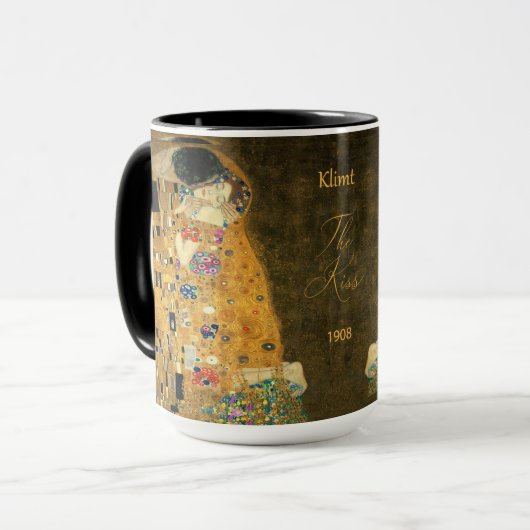 Klimt The Kiss 1908 Tasse (Vorderseite Links)