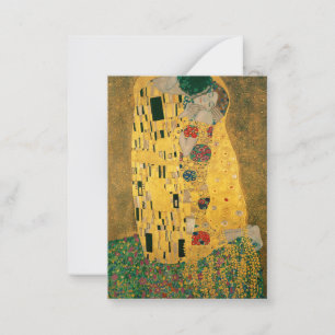 Klimt // The Kiss Painting Mitteilungskarte