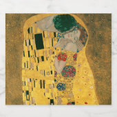 Klimt // The Kiss Painting Schaumweinetikett (Einzelnes Label)