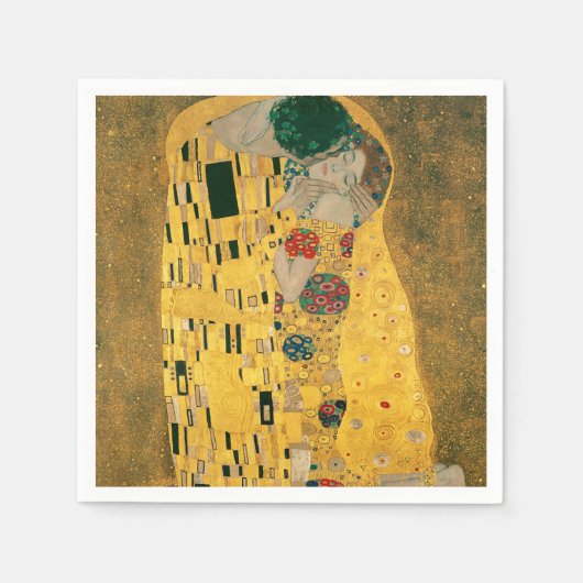 Klimt // The Kiss Painting Serviette (Vorderseite)