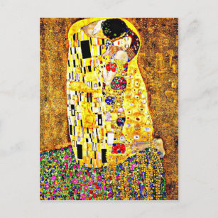 Klimt - The Kiss Postkarte