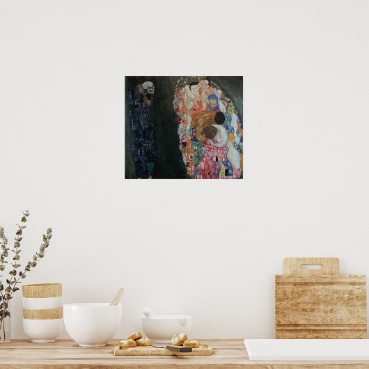 Klimt - Tod und Leben Poster (Küche)