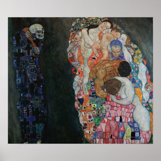 Klimt - Tod und Leben Poster (Vorne)