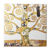 Klimt Tree of Life Jugendstil Fliese (Vorderseite)