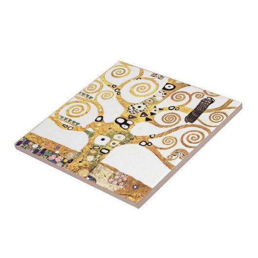 Klimt Tree of Life Jugendstil Fliese (Seite)