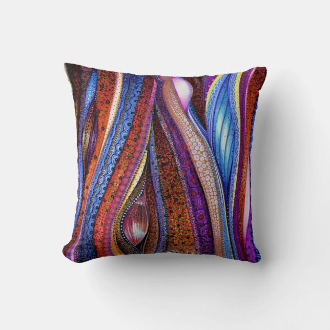 Klimt trifft O'Keeffe Kissen (Vorderseite)