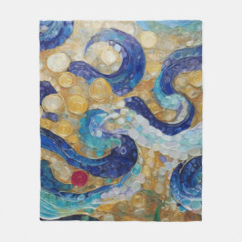 Klimt Wasserschläuche Fleecedecke