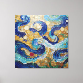 Klimt Wasserschläuche Leinwanddruck