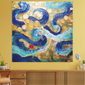 Klimt Wasserschläuche Leinwanddruck (Insitu (Wohnzimmer))