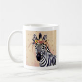 Klimt Zebra | In Blume verziert Kaffeetasse (Links)