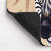 Klimt Zebra | In Blume verziert Mousepad (Ecke)
