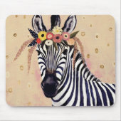Klimt Zebra | In Blume verziert Mousepad (Vorne)