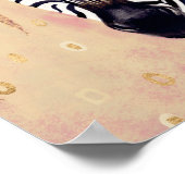 Klimt Zebra | In Blume verziert Poster (Ecke)