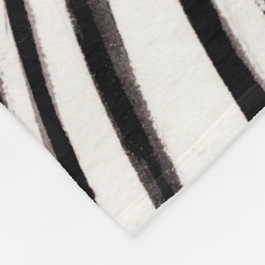 Klimt Zebra | Krone der Blume Fleecedecke (Ecke)