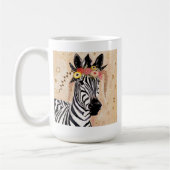 Klimt Zebra | Krone der Blume Kaffeetasse (Links)