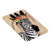 Klimt Zebra | Krone der Blume Magnet (Rechte Seite)