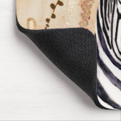 Klimt Zebra | Krone der Blume Mousepad (Ecke)